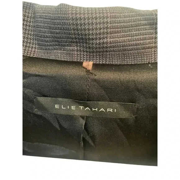 Tahari wool blend gray work suit jacket wool blazer size 12 - Picture 3 of 6